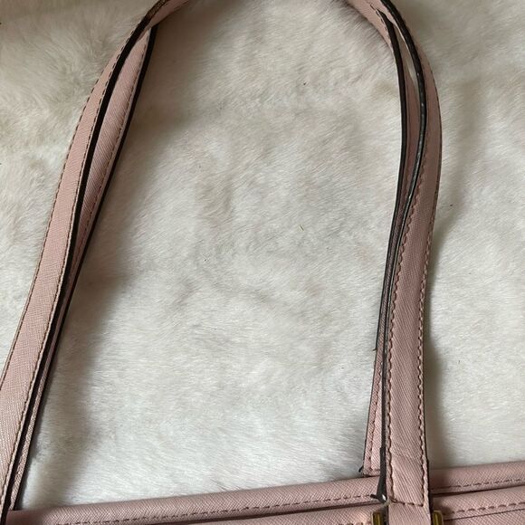 Michael Kors  Carry all tote leather Blossom Pink perforated gold tone laid over - Picture 16 of 16